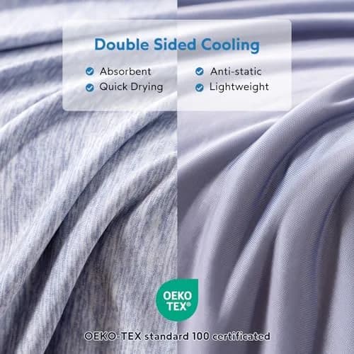 HOMFINE Cooling Blanket for Hot Sleepers King Size | Reversible Double-Sided Design with Q-Max 0.439 for Instant Cool thumbnail 3