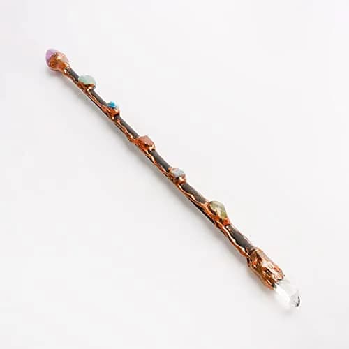 Rich Boxer Wizard Wand 33cm | Handcrafted Crystal Decor for Witches & Wizards thumbnail 4