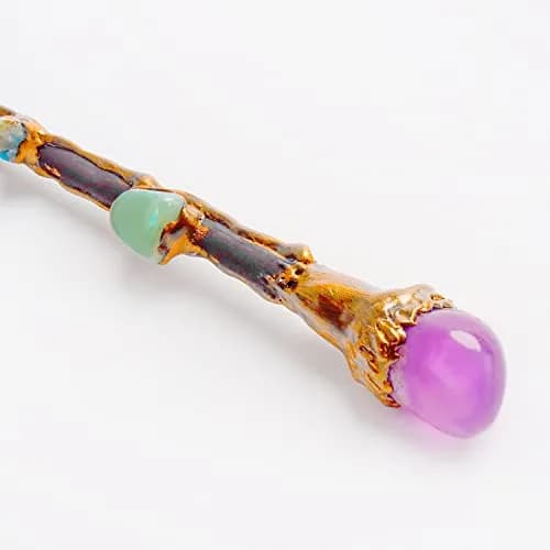 Rich Boxer Wizard Wand 33cm | Handcrafted Crystal Decor for Witches & Wizards thumbnail 2