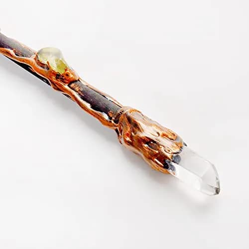 Rich Boxer Wizard Wand 33cm | Handcrafted Crystal Decor for Witches & Wizards thumbnail 3
