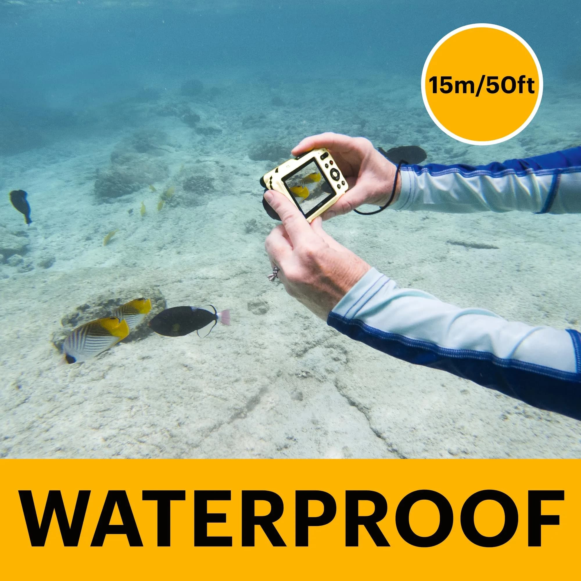 Kodak Pixpro WPZ2 Compact Digital Camera 16MP 4x Optical Zoom, Waterproof 15m, Shockproof, 720p HD Video, 2.7" LCD, White | Rugged Adventure Camera - view 3
