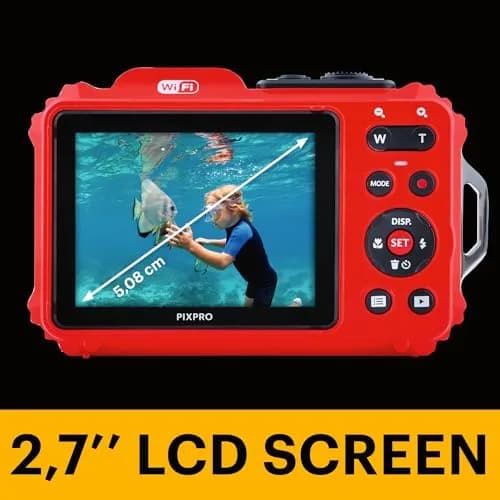 KODAK PIXPRO WPZ2 Waterproof Digital Camera 16MP 4X Optical Zoom 15m Red | 1080p HD Video thumbnail 5