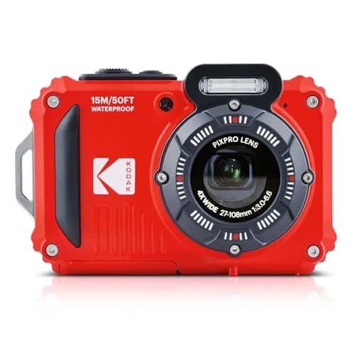 KODAK PIXPRO WPZ2 Waterproof Digital Camera 16MP 4X Optical Zoom 15m Red | 1080p HD Video thumbnail 1