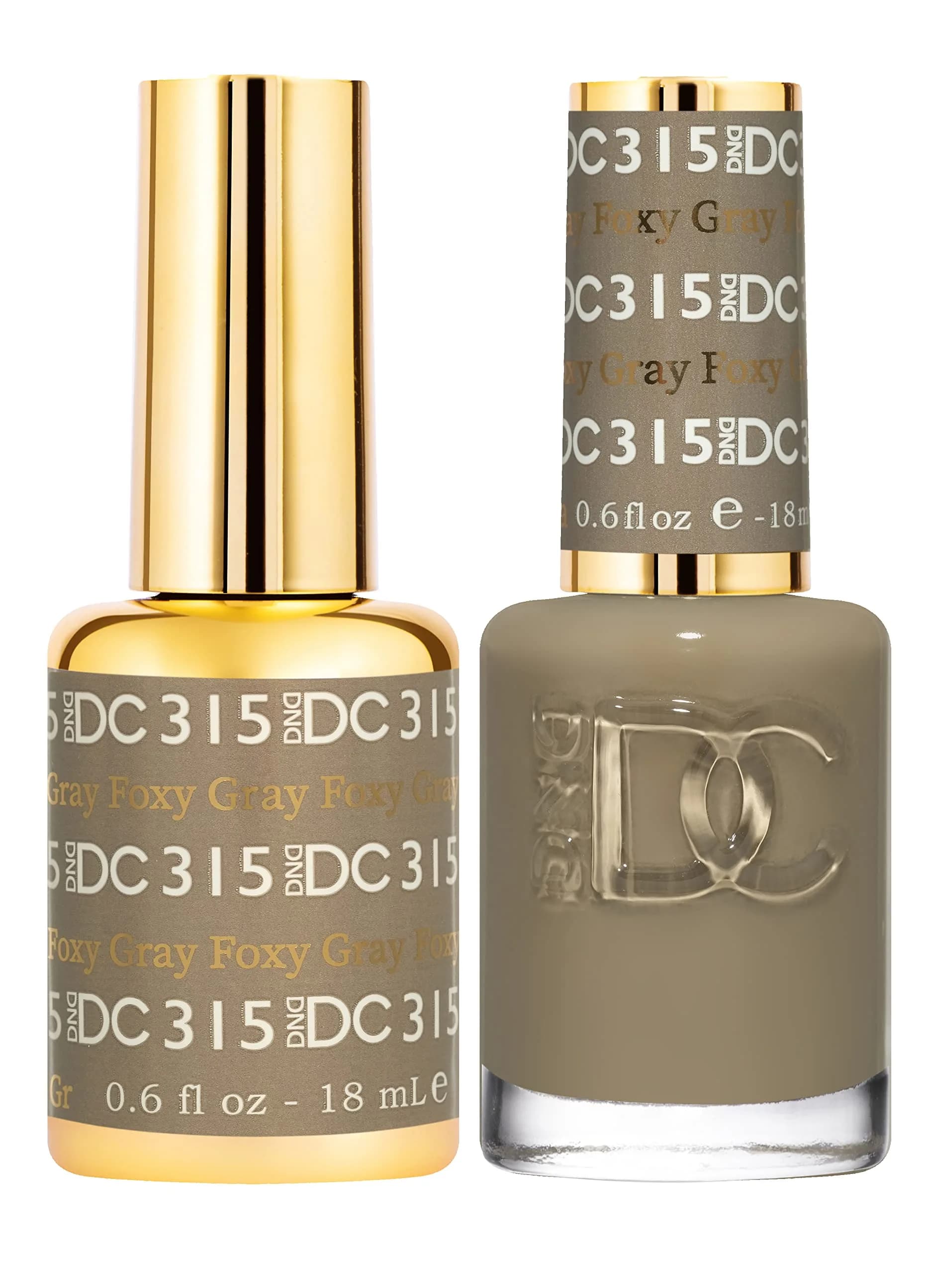 DAISY DND DC Gel Polish Set, Grey Collection, 0.5 Fl Oz | Chip-Free, Long-Lasting, Vegan & Cruelty-Free