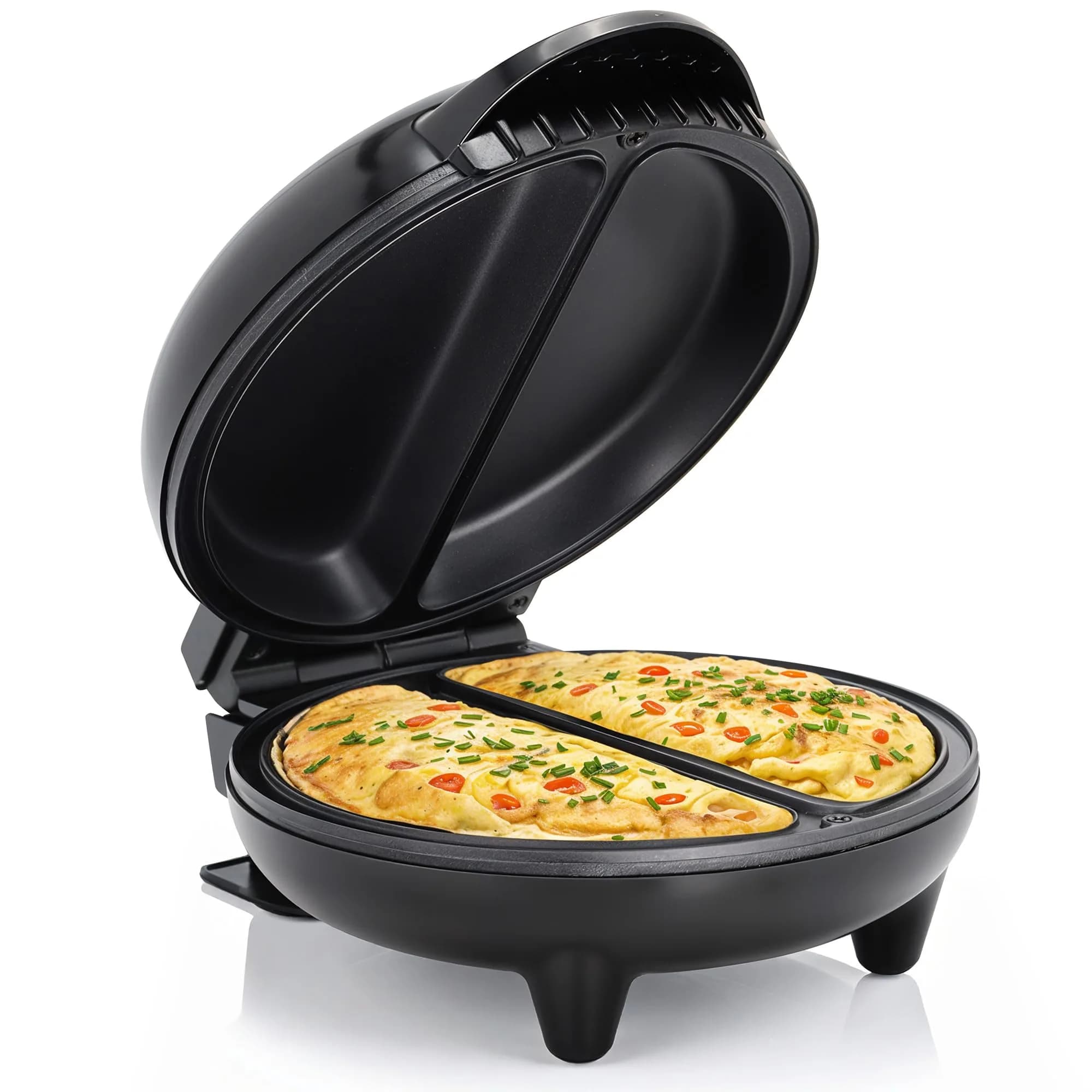 Elite Gourmet EOM205 Non-Stick Omelet & Frittata Maker 6.5-Inch | Perfect Breakfast & Dessert Maker — Omelet