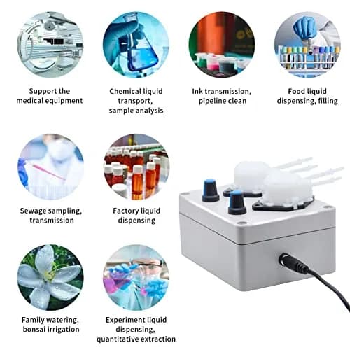 Gikfun DC 12V Adjustable Peristaltic Liquid Dosing Pump, 8-70 ml/min | Precise Flow Control for Liquids thumbnail 2
