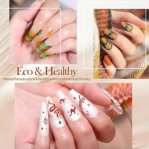 Born Pretty Stamping Nail Polish 12 Colors Fall Winter Set | 10ml (0.34 fl oz) Each thumbnail 4