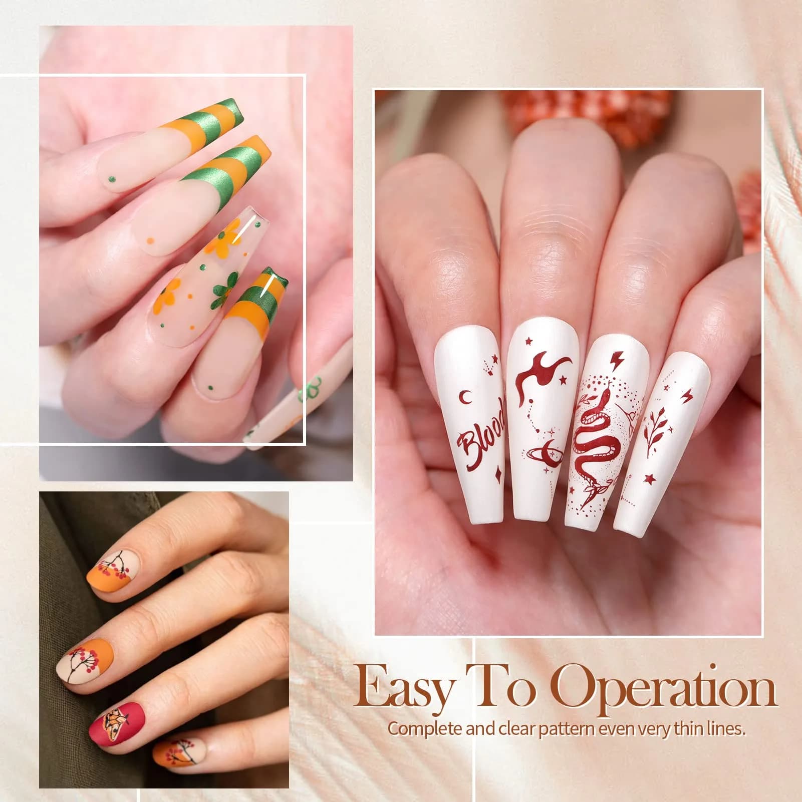 Born Pretty Stamping Nail Polish 12 Colors Fall Winter Set | 10ml (0.34 fl oz) Each - view 2