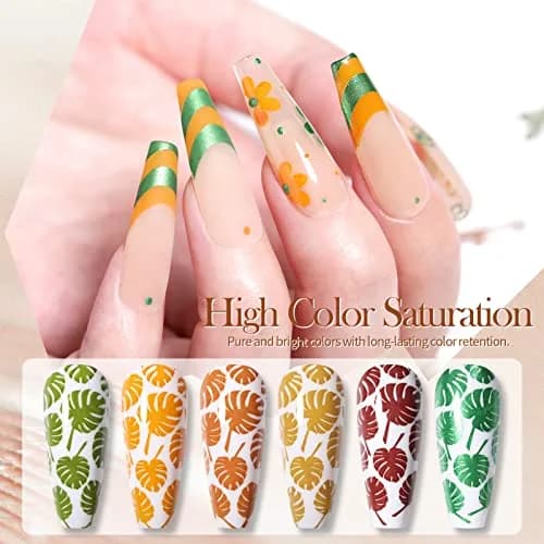 Born Pretty Stamping Nail Polish 12 Colors Fall Winter Set | 10ml (0.34 fl oz) Each thumbnail 3