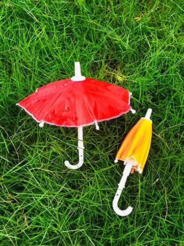 Garden Of Arts Multicolour Cloth Umbrella for Kanhaji Ladoo Gopal | 7 Inch Traditional Decor thumbnail 1