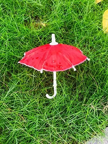 Garden Of Arts Multicolour Cloth Umbrella for Kanhaji Ladoo Gopal | 7 Inch Traditional Decor thumbnail 4
