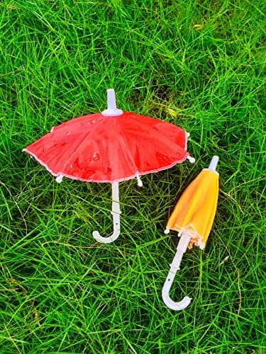 Garden Of Arts Multicolour Cloth Umbrella for Kanhaji Ladoo Gopal | 7 Inch Traditional Decor thumbnail 5