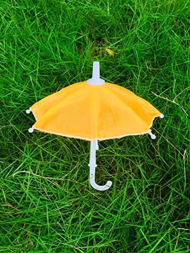 Garden Of Arts Multicolour Cloth Umbrella for Kanhaji Ladoo Gopal | 7 Inch Traditional Decor thumbnail 2