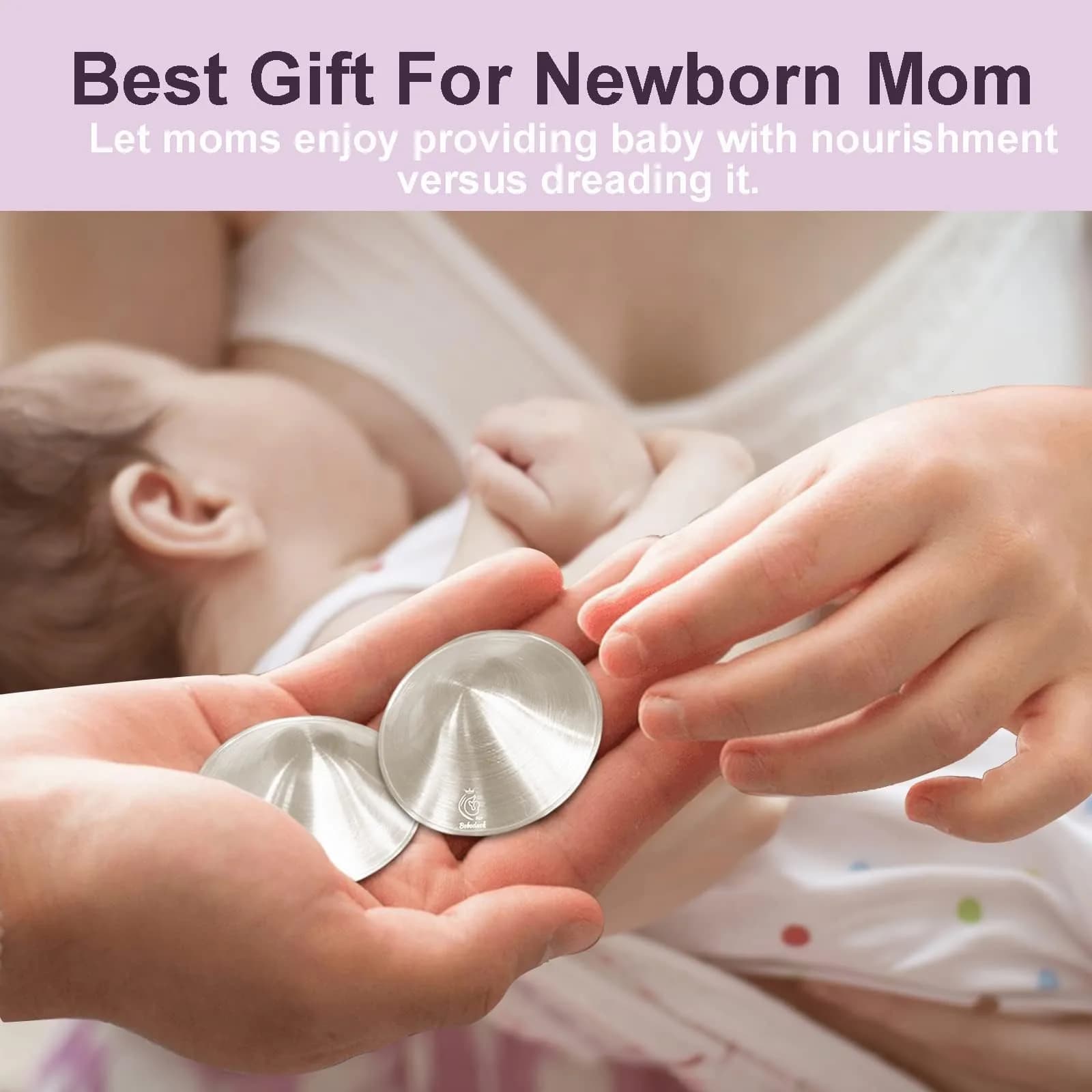 Boboduck Silver Nipple Shields for Breastfeeding Newborns (X-L Size) | Authentic USA Import for Soothing Sore Nipples - view 6