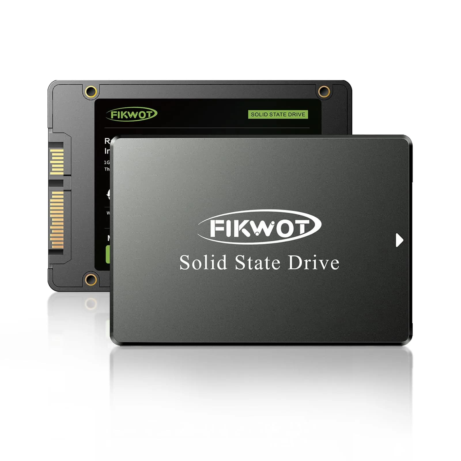 Fikwot FS810 128GB SSD | Internal SATA III Solid State Drive, Up to 560MB/s, 3D NAND TLC, 2.5" for Desktops & Laptops (Black)