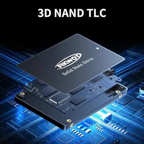 Fikwot FS810 128GB SSD | Internal SATA III Solid State Drive, Up to 560MB/s, 3D NAND TLC, 2.5" for Desktops & Laptops (Black) thumbnail 4