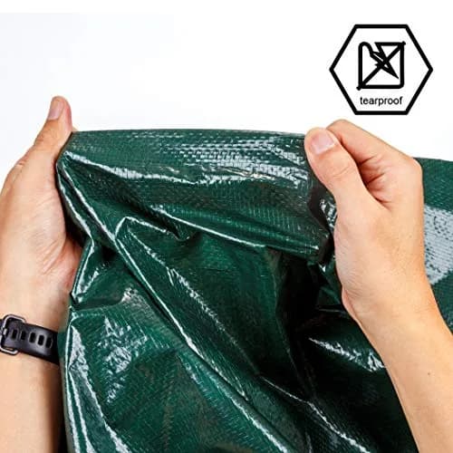 CARTMAN 2PK 10x12Ft Waterproof Poly Tarp Cover 8 Mil | Heavy Duty Weatherproof Cover thumbnail 5