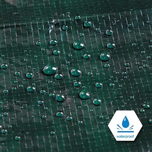 CARTMAN 2PK 10x12Ft Waterproof Poly Tarp Cover 8 Mil | Heavy Duty Weatherproof Cover thumbnail 3