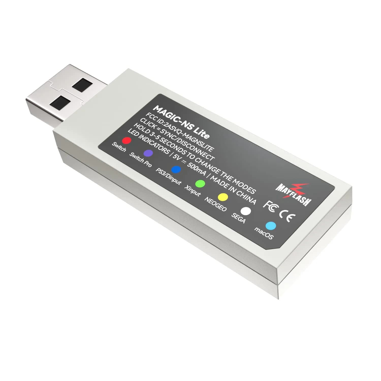 MAYFLASH Magic-NS Lite Wireless Bluetooth USB Adapter for Switch, Windows, macOS, PS5 Controller | 200ml (6.76 Fl Oz) — MAGIC NS Lite