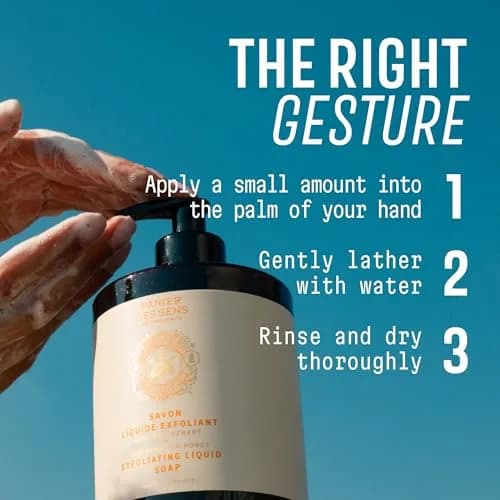 Panier des Sens Honey Exfoliating Liquid Hand Soap 500ml (16.9 Fl Oz) | Gentle Cleansing with Natural Pumice Stone thumbnail 6