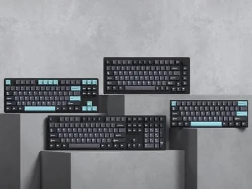 dagaladoo Double Shot PBT Keycaps Set Cherry Profile 138 Keys | Retro Grey/Blue for Mechanical Keyboards thumbnail 5