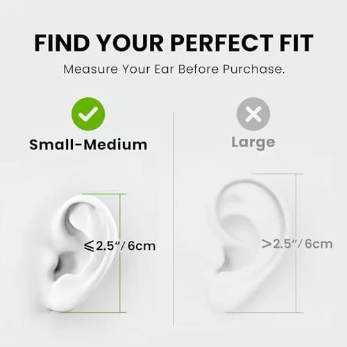 Avantree Resolve Open-Ear Wired Earbuds with Mic & Over-Ear Hook | Small-Medium Size, 1.2m Cable thumbnail 2