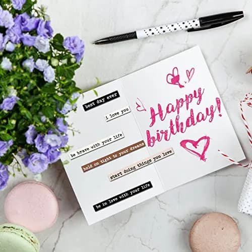 DQDEDIAN Vintage Scrapbook Stickers 406pcs | Colorful Quote & Word Stickers for Journaling & Crafts thumbnail 6