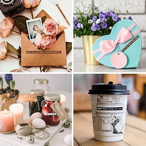 DQDEDIAN Vintage Scrapbook Stickers 406pcs | Colorful Quote & Word Stickers for Journaling & Crafts thumbnail 7