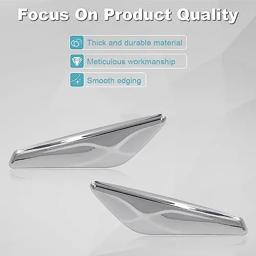 JDMON Front Fender Chrome Finisher for BMW X3 F25 & X4 F26 2013-2017 | Direct Fit Replacement thumbnail 3