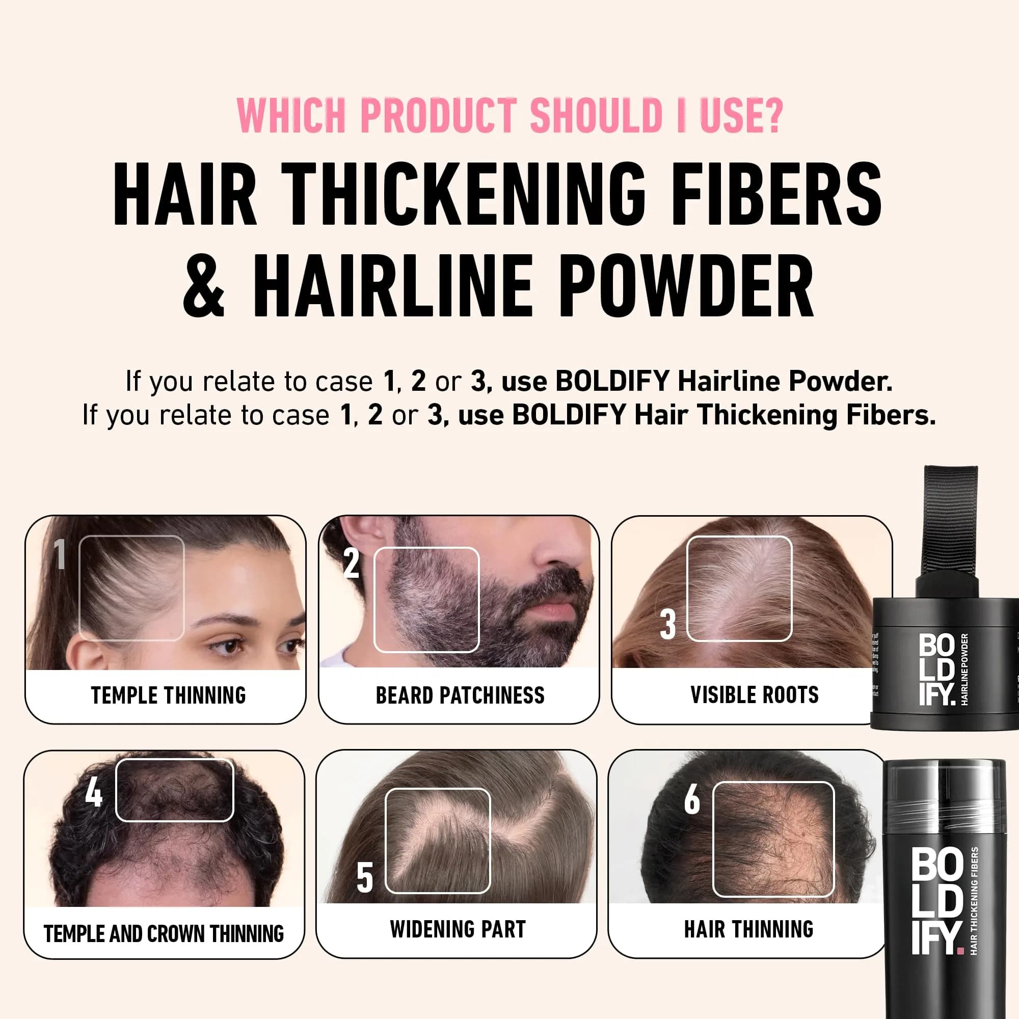 Boldify Hairline Powder Large 10g | Instant Gray Root Touch Up for Thinning Hair - view 6