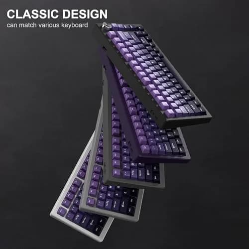 dagaladoo Double Shot PBT keycaps Purple, Cherry Profile Keyboard Keycaps | Gradient Purple, 132 Keys thumbnail 7