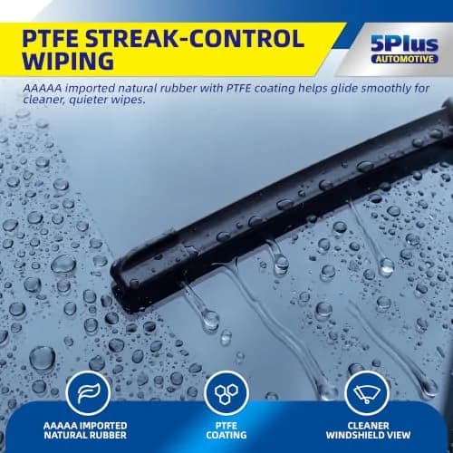 5 PLUS Custom-Fit Wipers for Toyota Corolla 2009-2018 | Quiet, Durable, Easy Install thumbnail 3