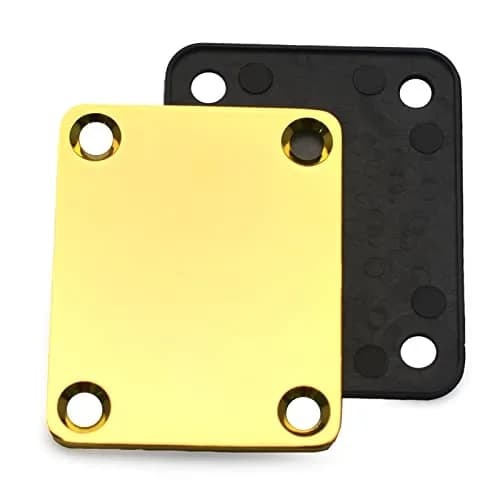 MAXCHEER Gold Bass Guitar Neck Plate with Screws | Strengthen Joint Connector thumbnail 6