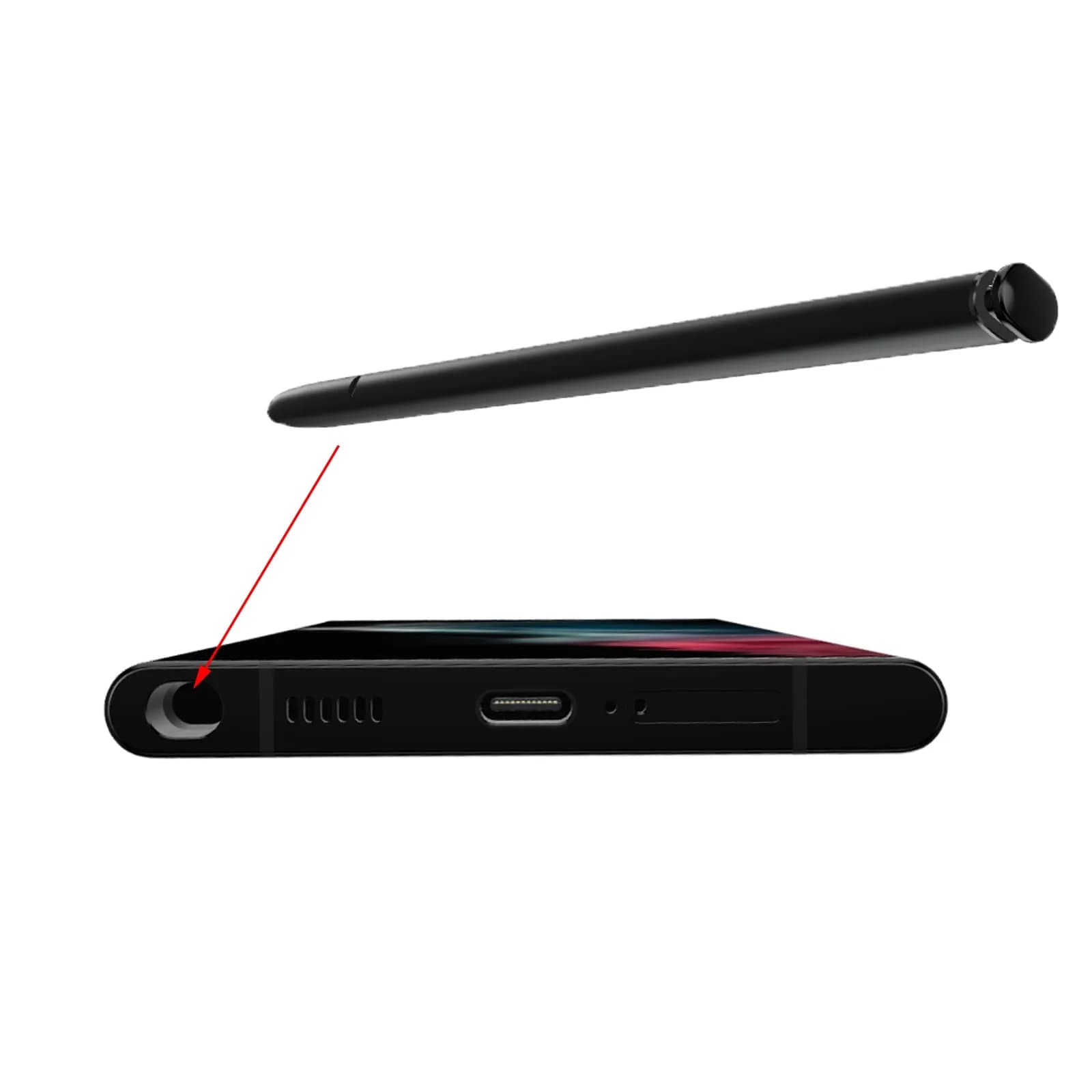 PCTC Black 2 Pack S Pen Replacement for Samsung Galaxy S22 Ultra Stylus Pen | 4096 Pressure Levels - view 3