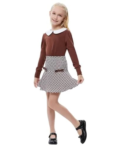 LIONJIE Toddler Girl Outfit Set 9-10Y | Festive Christmas Dress for Girls thumbnail 3