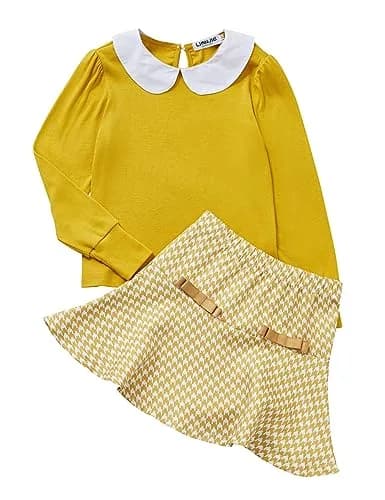 LIONJIE Toddler Girl Outfits Fall Winter Clothes Set | Festive Holiday Style (70-120 chars) thumbnail 1