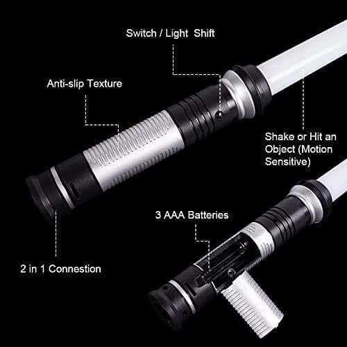OSDUE Light Up Saber with Sound 7 Colors | Retractable Kids Toy 80cm thumbnail 4