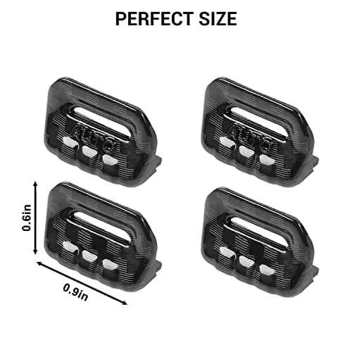 Jimen Compatible with Jeep Wrangler JL JLU 2018-2023 & Gladiator JT 2020-2023, 4PCS Carbon Fiber Interior Trim thumbnail 4