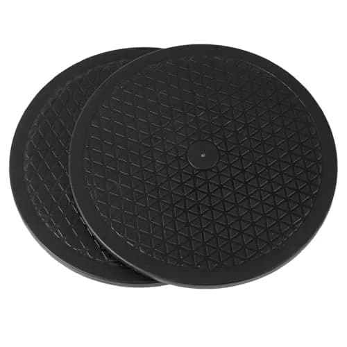 QDiShi 12 Inch Rotating Swivel Stand with Steel Ball Bearings (2-Pack, Black) | Heavy Duty Turntable for Monitors & Plants thumbnail 1