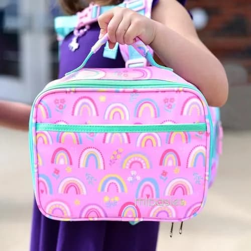 mibasies Kids Lunch Box for Girls, Insulated Lunch Bag School Kindergarten Pink Rainbow 2.5L (8.5 Fl Oz) | Cute & Durable for School thumbnail 9