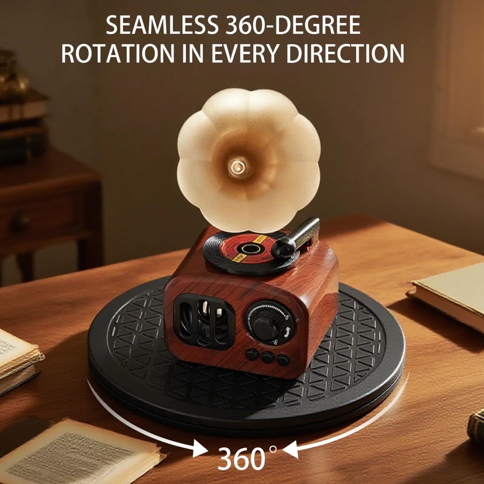 QDiShi Heavy Duty Rotating Swivel Stand 20.3 cm (8 Inch) | Smooth 360° Rotation for Monitors & Plants - view 4