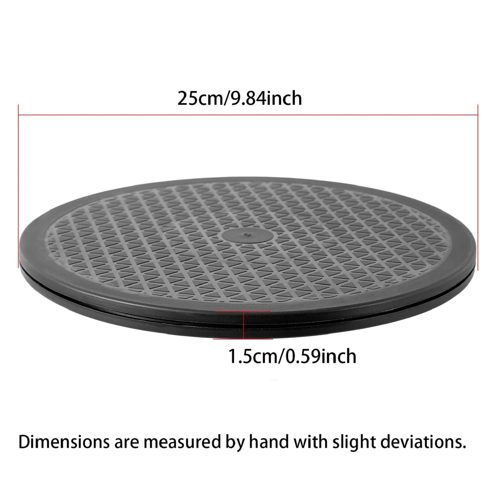 QDiShi Heavy Duty Rotating Swivel Stand 25.4 cm (10 Inch) | Smooth 360° Rotation for Monitors & Plants - view 4