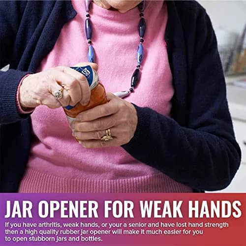 JAR HEADS Rubber Jar Opener Gripper Pad 5 Pack | Thick 5 Inch Grippers for Opening Jars Made in the USA thumbnail 3