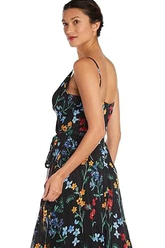 NIGHTWAY Women's Floral Satin Chiffon Maxi Dress 12 Petite | Flowy Summer Style thumbnail 2