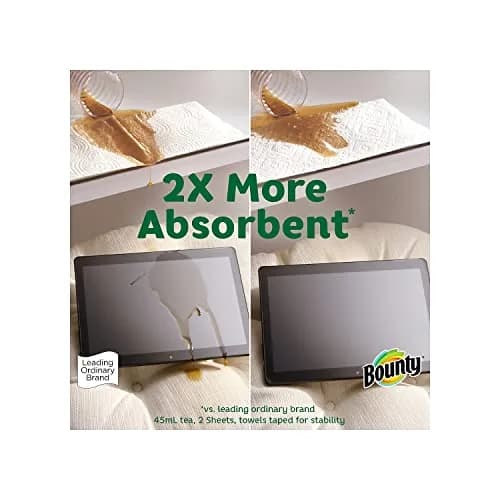 Bounty Select-A-Size Paper Towels, 147 Sheets/Roll, 12 Triple Rolls | 2X More Absorbent thumbnail 5