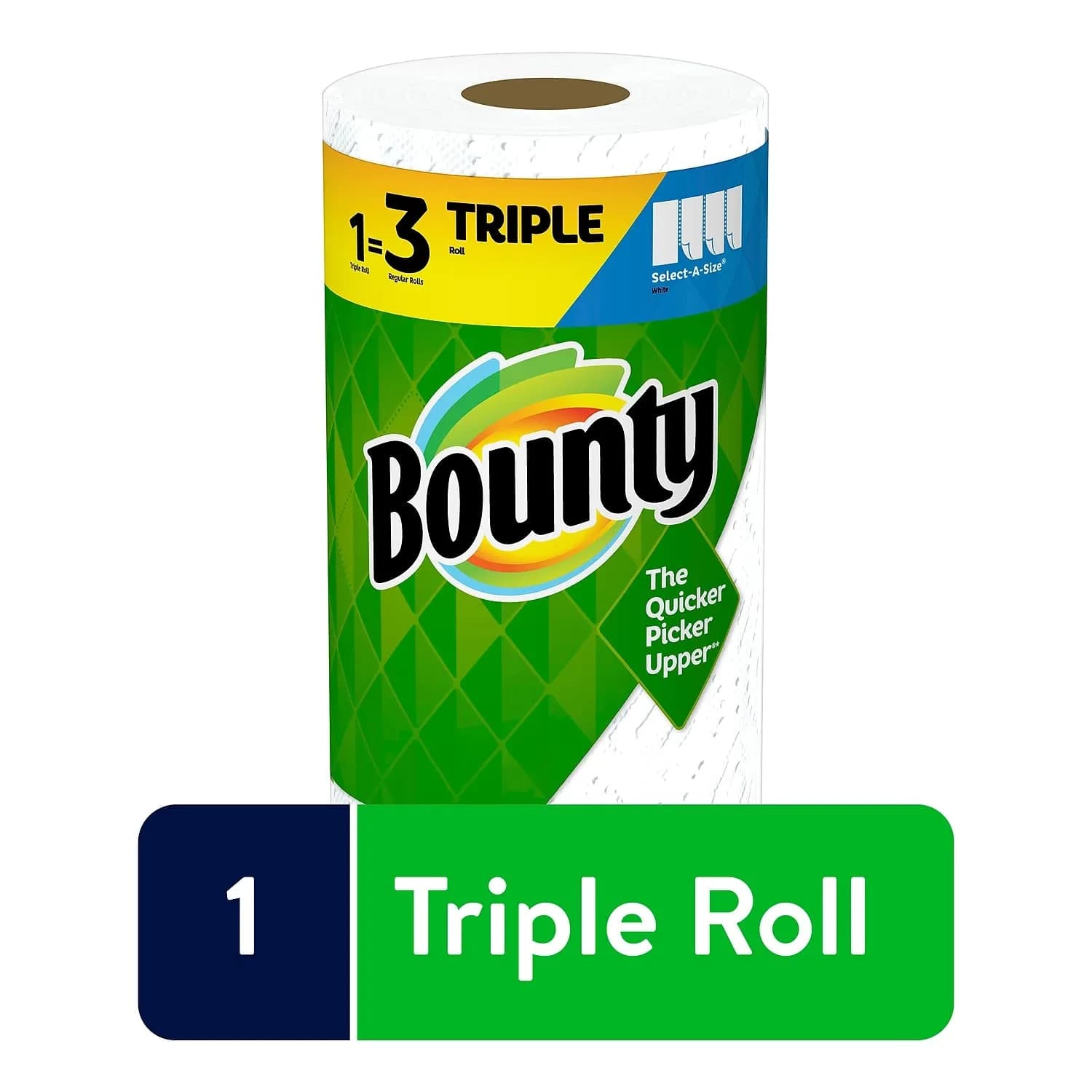 Bounty Select-A-Size Paper Towels, 147 Sheets/Roll, 12 Triple Rolls | 2X More Absorbent - view 2