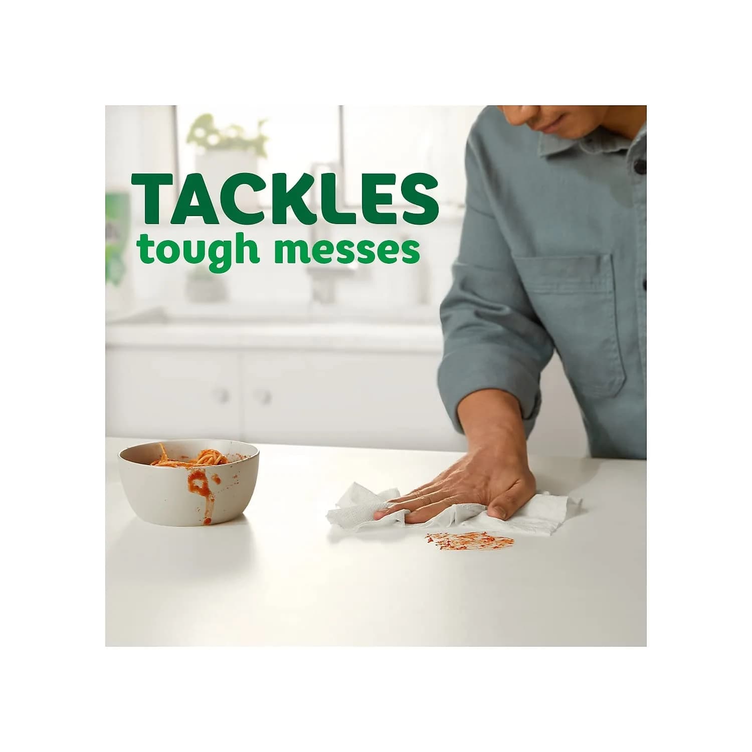 Bounty Select-A-Size Paper Towels, 147 Sheets/Roll, 12 Triple Rolls | 2X More Absorbent - view 3