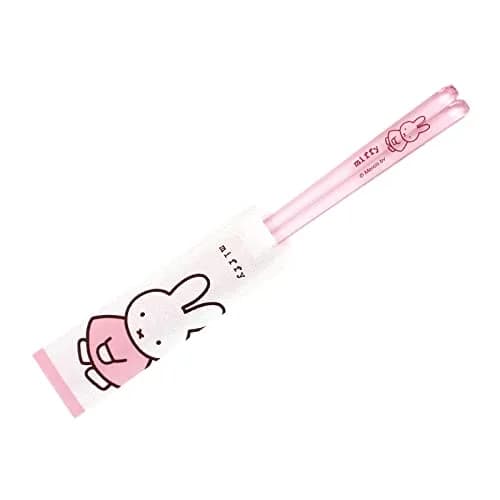 金正陶器(Kaneshotouki) Miffy Clear Chopsticks 23cm | Light Pink, Made in Japan, Dishwasher Safe thumbnail 1