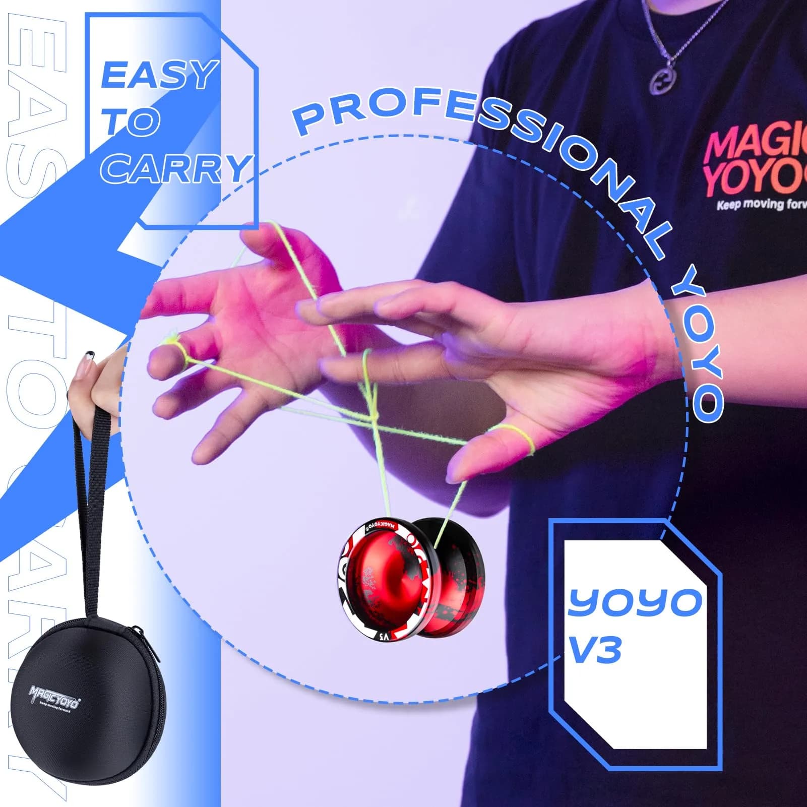 MAGICYOYO Professional Responsive Yoyo V3 Metal Yo yo for Kids Beginners | Dual Function Aluminum Alloy 6061 - view 6