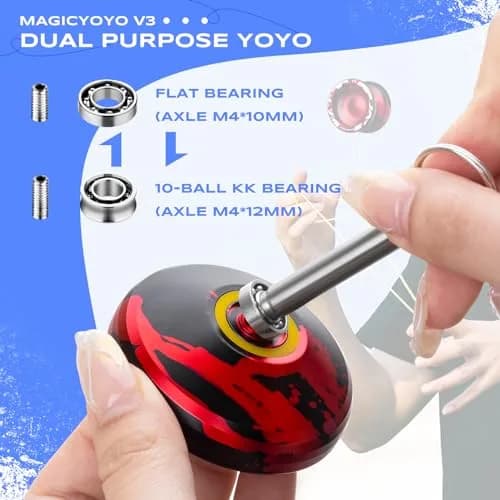 MAGICYOYO Professional Responsive Yoyo V3 Metal Yo yo for Kids Beginners | Dual Function Aluminum Alloy 6061 thumbnail 3